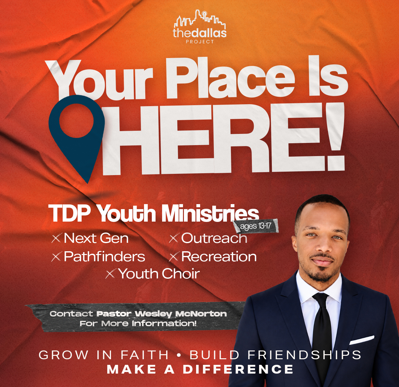 TDP Youth Ministries — Your Place Is Here